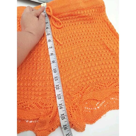 Jolie & Joy Knit Crochet Tank Top and Short Set Swim Cover Stripe Size 1X - Picture 7 of 13